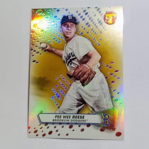 Pee Wee Reese SSP 35/50 #146 Topps Pristine Gold Pulsar Refractor Dodgers 2023 - Picture 2 of 6